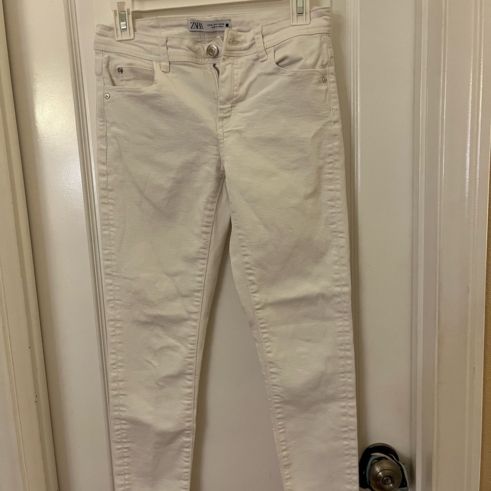 Zara White skinny jeans